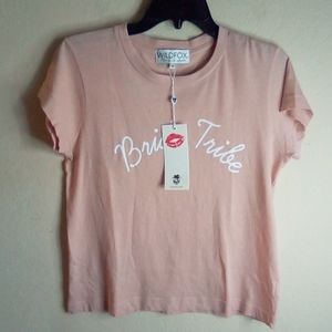 Nwt Wildfox Bride Tribe Shirt